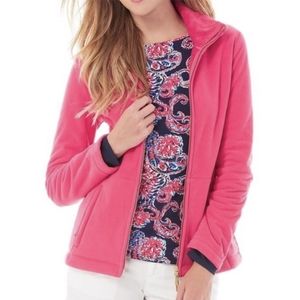 Lilly Pulitzer Fur Lined Fleece Jacket, Women's Medium,